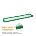 thumbnail image 3 of Staples Coastwide Professional Looped-End Dust Mop Head Microfiber 36" x 5" Green 3/pack CW56771, 3 of 5