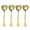 Gold-4PCS, variant on Cterwk 10 Pcs Soup Spoon, Round Stainless Steel Spoons Silverware Dishwasher Set, Silver