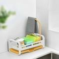 thumbnail image 5 of Oleegame 2PC Shower Soap Dish With Hook Punch Free Kitchen Multi Function Sink Storage Rack Washbasin Rag Rack Basket Rack, 5 of 5