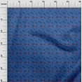 thumbnail image 2 of oneOone Viscose Chiffon Blue Fabric Cartoon Face & Polka Dot Quilting Supplies Print Sewing Fabric By The Yard 42 Inch Wide, 2 of 4