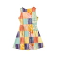 thumbnail image 4 of LTTVQM Girls Dresses Casual Color Block Sundress Church Sleeveless Midi Dresses Fashion Crew Neck 2026 Summer Spring Dresses Orange 7-8 Years, 4 of 4