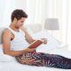 thumbnail image 5 of Balery Fireworks2 Pantalones de pijama para hombre, pijama ultraligero, pantalón de descanso-Medium, 5 of 6