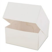 SCT Window Bakery Boxes White Paperboard 6 x 6 x 3 200/Carton 24023