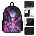 thumbnail image 3 of 3PCS Jujutsu Anime Kaise Backpack Set With Front Pocket Large Capacity Bookpacks With Lunch Box Pencil Case Backpack Set, 3 of 6