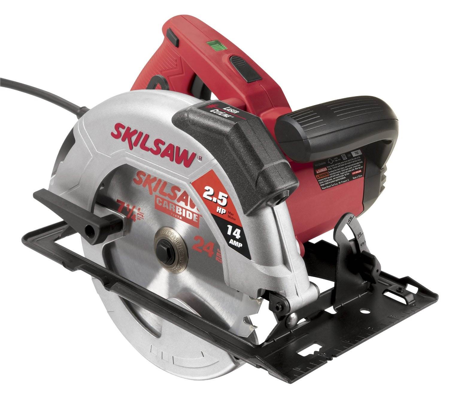 2.5-Hp Laser Circular Saw w/Blade 