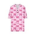 thumbnail image 6 of ATENAR Womens Shirts Loose Summer Tops for Women Short Sleeve Tee Pink L, 6 of 6