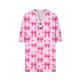 thumbnail image 5 of TaTaai Women V Neck Short Sleeve All Over Print Casual T Shirt Fashion Loose Button Top Ladies Daily Lounge Work Wear Soft Breathable No Fading Versatile Stylish Top Gift, 5 of 6