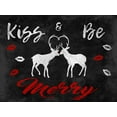 thumbnail image 2 of Prime, Marcus 32x25 Gold Ornate Wood Framed with Double Matting Museum Art Print Titled - Merry Kissmas, 2 of 4