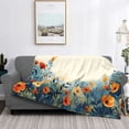 thumbnail image 2 of Fotbe Floral Mountain Landscape Manta de Franela con Estampado, Manta Ultrasuave para Cama, Sofá, Auto, Hipoalergénica y Antibolitas-60"x50", 2 of 6