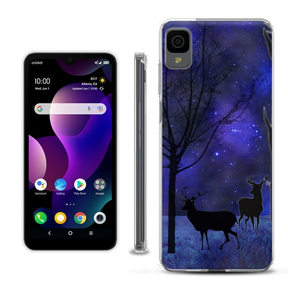 Slim-Fit Gel TPU Phone Case for TCL 30Z / 30 Z / 30 LE, by OneToughShield ® - Midnight Forest