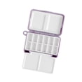 thumbnail image 4 of segolike Watercolor Palette Travel Mini Empty Portable for Beginner Gouache Mixing Tray Violet, 4 of 9