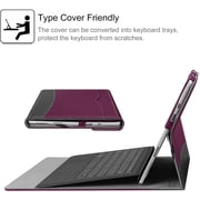 Portfolio Case for 12.3 Inch Microsoft Surface Pro 7 Plus, Surface Pro 7, Surface Pro 6, Pro 5, Pro 4, Pro 3, Business Cover with Pocket
