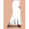 thumbnail image 2 of eloria White Soft Comfy Pleated Saree Silhouette Saree Shapewear Flare Petticoat for Women Lycra Cotton Blended Petticoat Skirts for Women Shape Wear Dress for Saree, 2 of 7