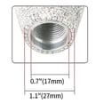 thumbnail image 5 of Perilla de cambio de marchas TANGJMXG con diamantes brillantes y tres adaptadores blanco, 5 of 5