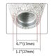 thumbnail image 5 of Perilla de cambio de marchas TANGJMXG con diamantes brillantes y tres adaptadores blanco, 5 of 5