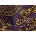 thumbnail image 4 of Ambesonne Mandala Quilted Bedspread Set 3 Pcs, Lace Like Circular, King Size, Purple Earth Yellow, 4 of 5