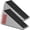 Silver 2pcs, variant on Heavy Duty Door Stopper, Adjustable Spring Large Stopper, 3 Inches High Tall Wedge Stoppers for Bottom of Door, Door Stop Suits Any Heavy Door, Black