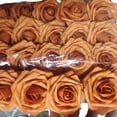 thumbnail image 2 of Flor artificial de espuma de polietileno teñida de 8 cm, flor falsa, 25 rosas en caja, florero decorativo para el hogar, arreglo floral, 2 of 6