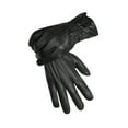 thumbnail image 3 of Reed Men's Genuine Leather Warm Lined Driving Gloves (XL, BLACK), 3 of 11
