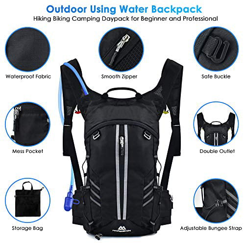 Details about   Water Bladder Bag Hydration Packs Storage Carrier Hiking Climbing 2L 