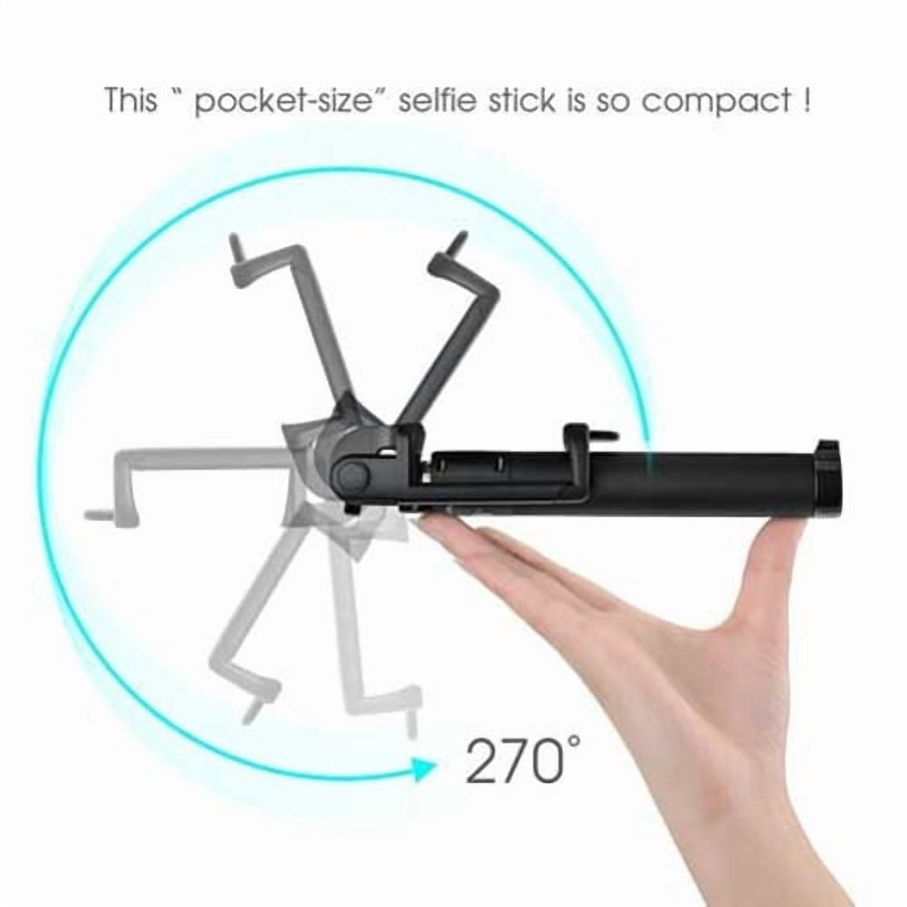 Ultra Compact Selfie Stick Monopod for Verizon Motorola Moto Z2 Force - Verizon Motorola Moto Z Force Droid - Verizon Motorola Moto Z Droid - Verizon Motorola Droid Turbo 2