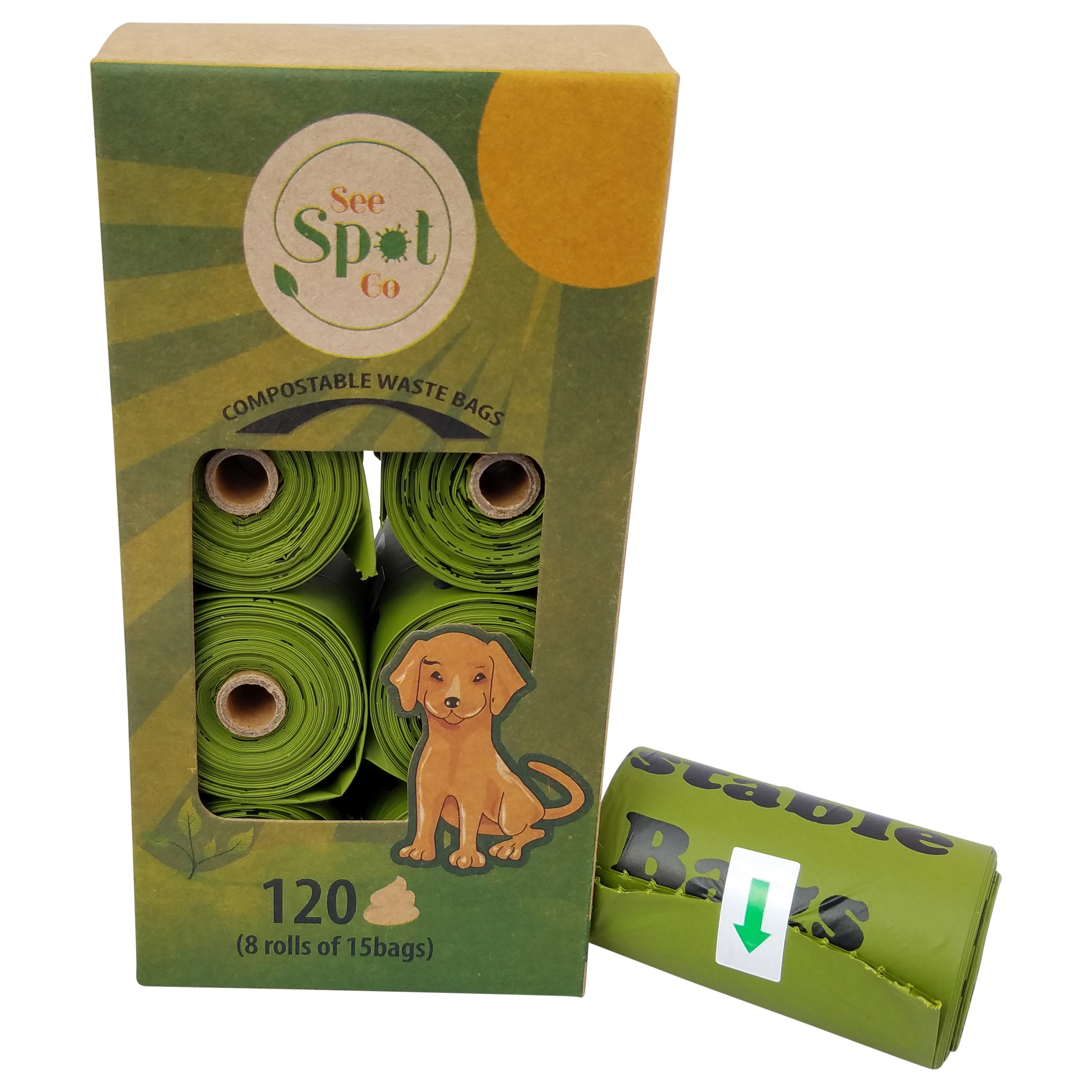 See Spot Go Biodegradable Dog Poop Bags 120 Environmentally Friendly