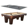 Barrington 8 Square Leg Billiard Pool Table & Table Tennis Top w/ Accessories