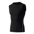 thumbnail image 1 of Chaleco de Atrenamiento de Gimnasio para Hombre, Camisa Sin Mangas para culturismo musculoso, aptitud, para correr, yoga, baloncesto, levantamiento de pesas con diseño de malla, 1 of 8