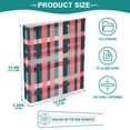 thumbnail image 3 of FORMRS 3 Ring Binder 1.5 inch with Pockets Clip Board 200 Sheets Capacity, Red Teal Stripes, 3 of 8
