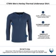 thumbnail image 7 of CTM  Henley Thermal Underwear Shirt (Men), 7 of 7