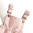 thumbnail image 6 of mgoYE Newborn Baby Girl Outfits Corduroy Overall Dress Fall Winter Clothes Ruffle Long Sleeve Ribbed Romper + Suspender Skirt Set(Pink,3-6 Months), 6 of 7