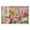 White Frame, variant on Expressed in Petals I Shadowbox Print Colorful Floral Art by Art Remedy, White Frame, 54 x 36