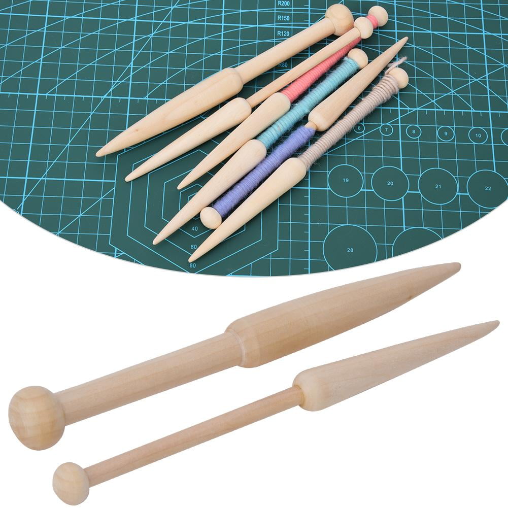 Tebru Weaving Tool,DIY Weaving Tool Wool Short Rod Woven Sweater Scarf