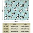 thumbnail image 4 of Pandas Throw Blanket Flannel Fleece Bed Blanket Plush Cozy Air Conditioning Blanket Plush Gift for Girls Boys Men Women Bedroom Sofa 50"x40", 4 of 6
