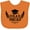 Orange, variant on Inktastic Grad Squad with Graduation Cap and Wings Boys or Girls Baby Bib