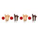 thumbnail image 3 of Naiovety Christmas Car Decoration with Clip Removable Vehicle Automotive Window Decor Modified Upgrade Accessories Side marrón 2Conjunto, 3 of 6