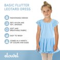 thumbnail image 2 of Elowel Girls Leotard Toddlers Dress for Gymnastics Dance Ballet Baby Light Blue Size 8-10, 2 of 7