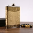 thumbnail image 6 of RENACLIPY Portable Golden Stainless Steel Hip Flask with Leak Proof Lid for, 6 of 6