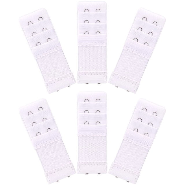 Pièces Rallonges de Soutien-Gorge Élastiques Douces et Confortables pour Femmes Bretelle d'Extension de Soutien-Gorge 2 Crochets 3 Rangées Rallonge de Soutien-Gorge pour Femme Bande de Soutien-Gorge