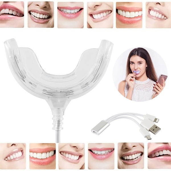 Portable Smart LED Teeth Whitening Device 3 USB Ports Teeth Whitening