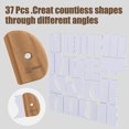 thumbnail image 2 of 37 Pcs Pottery Tool Pottery Foot Shaper Tools Pottery Trimming Tools Pottery Profile Rib Bundle Foot Shaper For Ceramics, 2 of 5