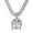 Silver-20inch, variant on Hip Hop Cuban Chains Cold Face Pendant Diamond Cuban Necklace for Men and Women 15mm Necklaces Jewelry Iced Out Bling Chain