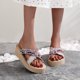 thumbnail image 1 of Zapatillas con punta abierta para mujer, sandalias cómodas, informales, cómodas, para la playa Wmkox8yii ytu5532, 1 of 7