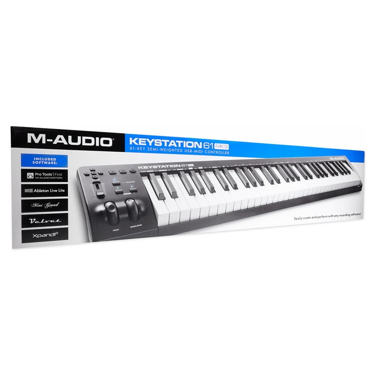 M-Audio Keystation 61 III 61-Key USB MIDI Keyboard Controller MK3