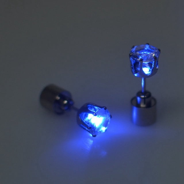 Versión coreana de pendientes luminosos de diamantes para barra KTV, pendientes de moda para discoteca, pendientes con luz LED, pendientes luminosos