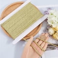 thumbnail image 3 of 10 Yards Metallic Cord 0.2" Gold Dreadlock Rope Flat String Braid Trim Centipede Hair Wrap Tie Decorative Braiding Band for Jewelry Making Bracelets Costume Sewing Craft Home Decor, 3 of 9