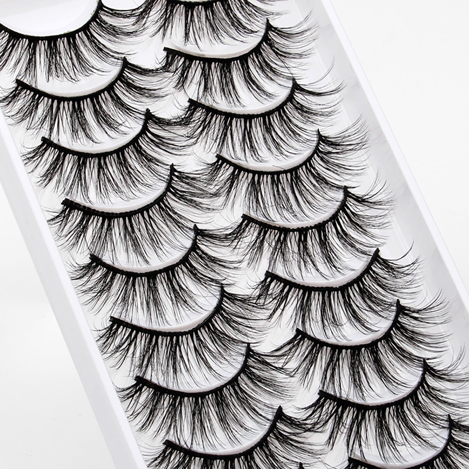 Lashes 25mm 7 Pairs Styles Eyelash Clusters Mixed Heated Curling Wand Eyelashes Lashes Empty 30 3d Eyelashes Extensions Wispy Eyelashes Anime Eyelashes Top And Bottom Lashes 302