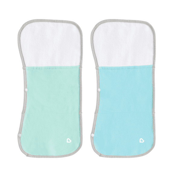 Munchkin® TheraBurpee™ Burp Cloths for Colic & Fever Rescue Kit, 20 x 9.75 in., Unisex, 2 Pack