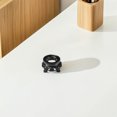 thumbnail image 4 of unbranded Pedestal Negro Compacto Para Mostrar Esferas De Cristal Con Tallado Hueco Y Estilo Retro, 4 of 8