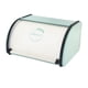 thumbnail image 3 of Panera de metal, caja para pan y pasteles, contenedor de almacenamiento sellado con tapa enrollable Blanco Verde S, 3 of 9